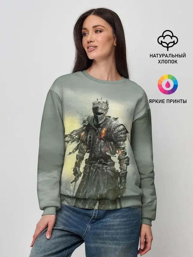 Женский свитшот с принтом «Dark Souls»