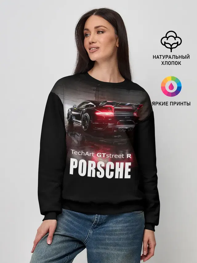 Женский свитшот с принтом «Porsche — Porsche GTstreet R»