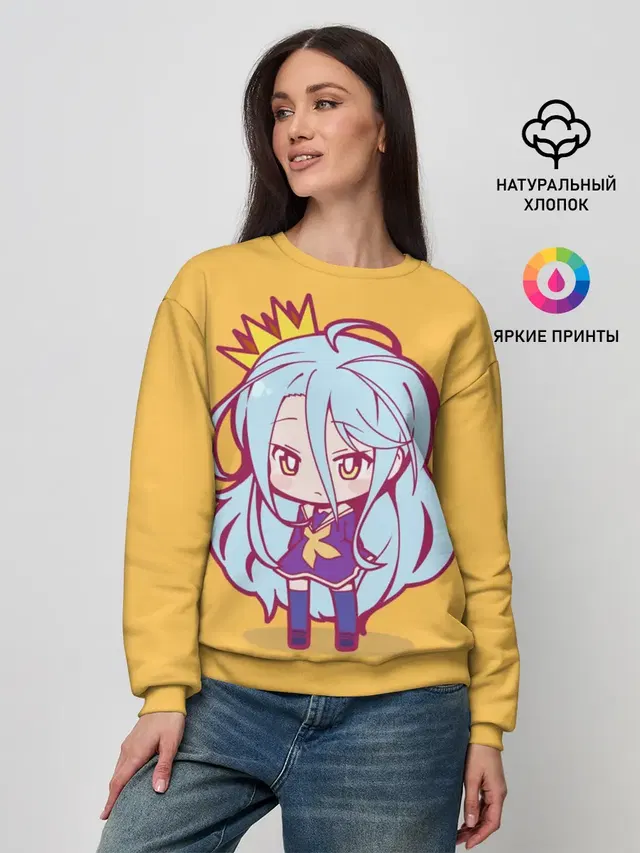 Женский свитшот с принтом «No Game No Life»