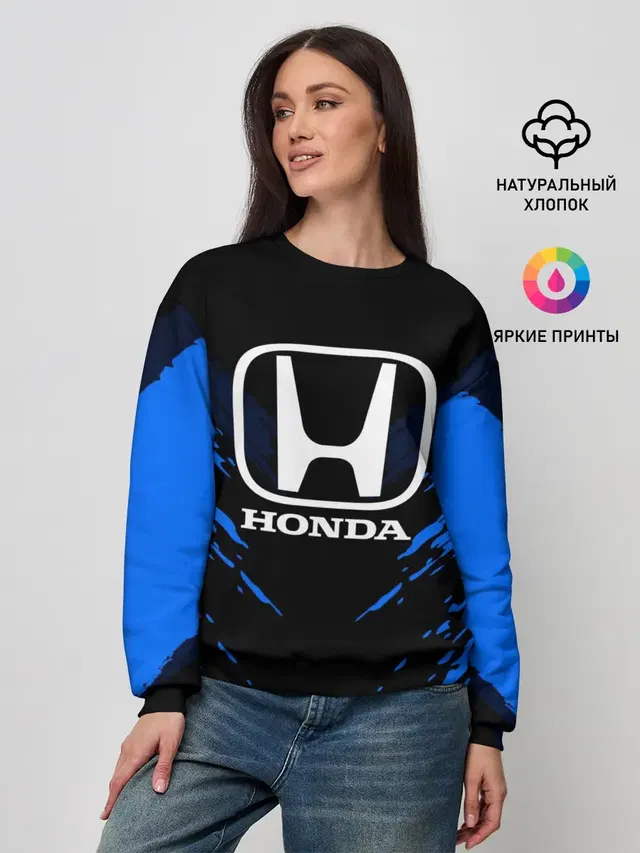 Женский свитшот с принтом «Honda — HONDA SPORT COLLECTION»