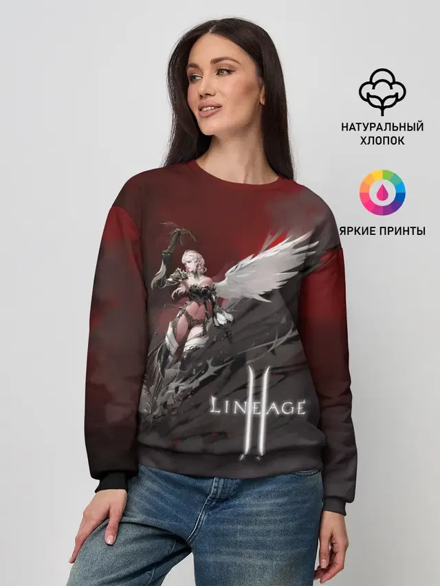 Женский свитшот с принтом «LineAge II — Angel»