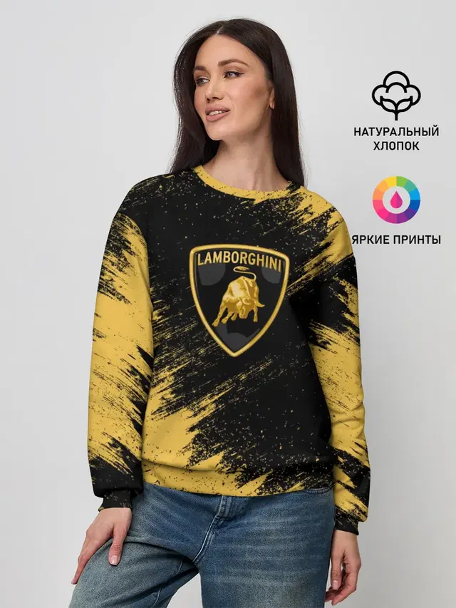 Женский свитшот с принтом «Lamborghini»