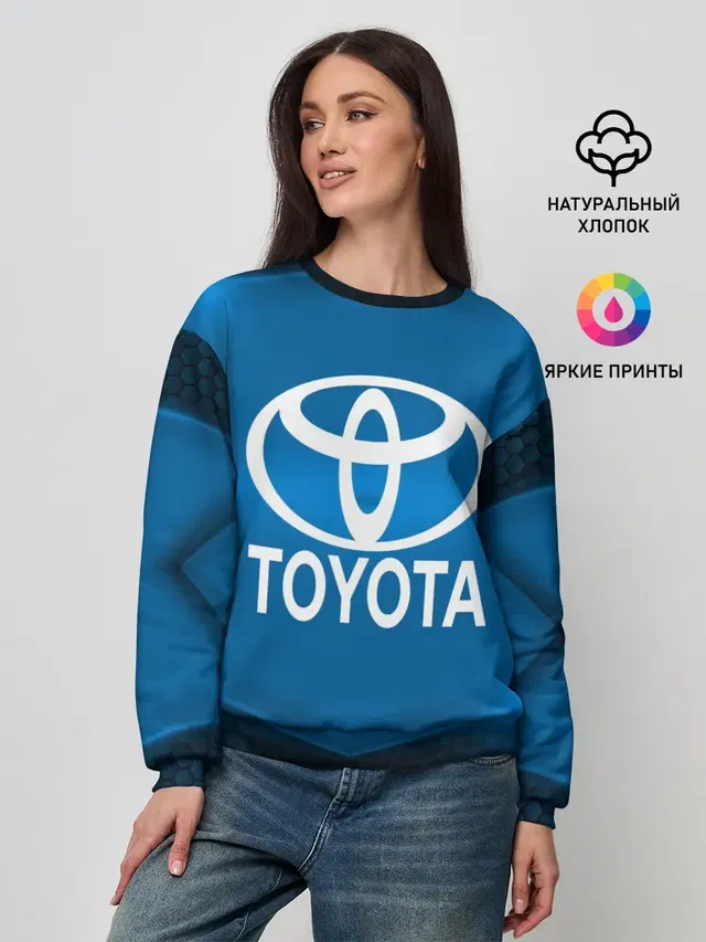 Женский свитшот с принтом «Тойота — Toyota SPORT»