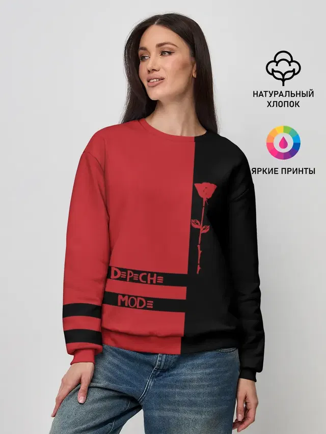 Женский свитшот с принтом «Depeche Mode»