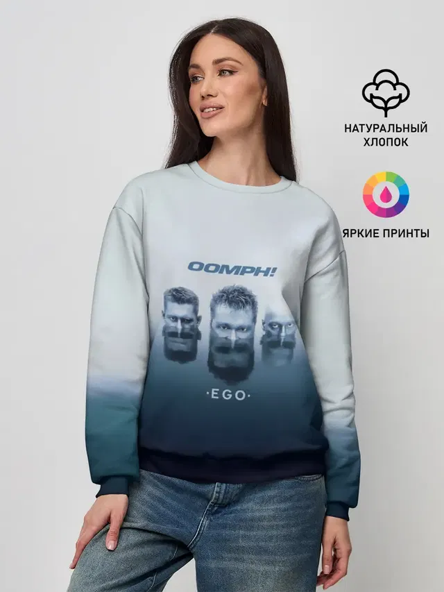 Женский свитшот с принтом «OOMPH»