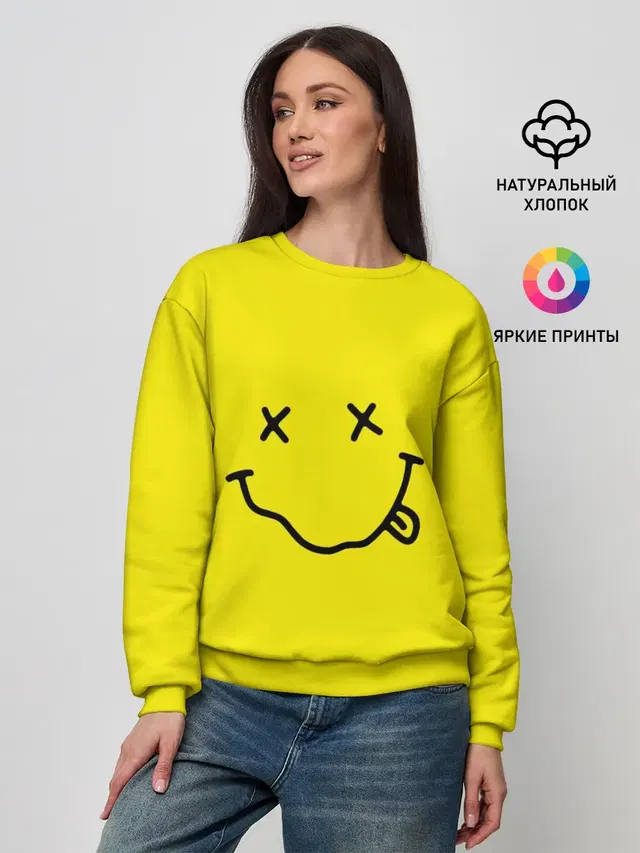Женский свитшот с принтом «Nirvana»