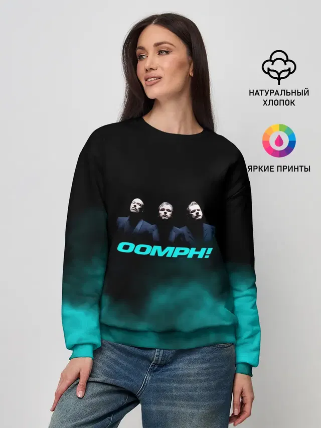 Женский свитшот с принтом «OOMPH»