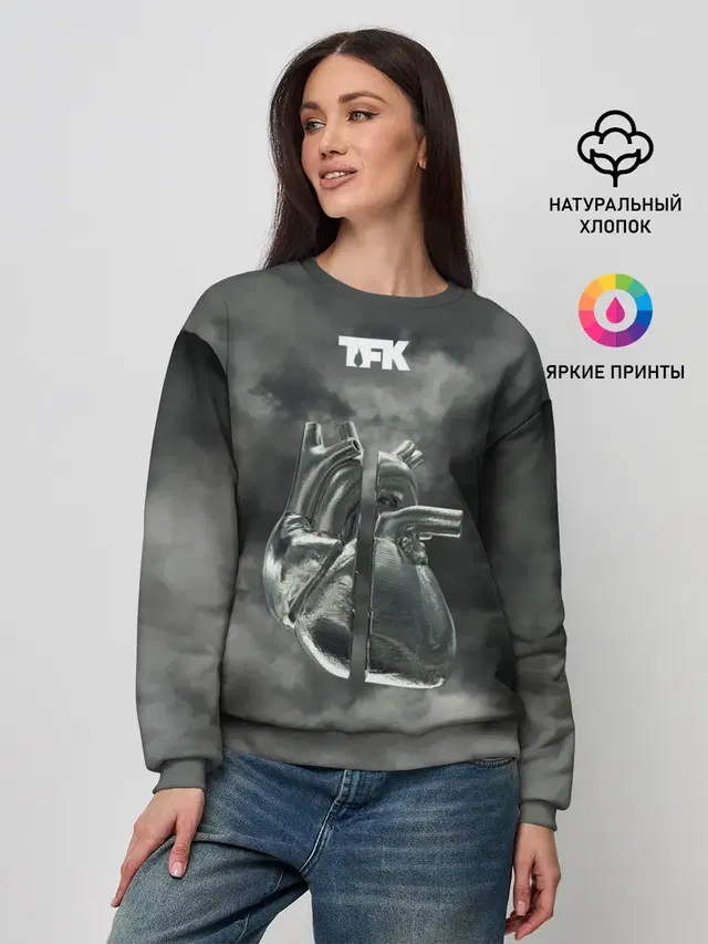 Женский свитшот с принтом «Thousand Foot Krutch — TFK Incomplete»