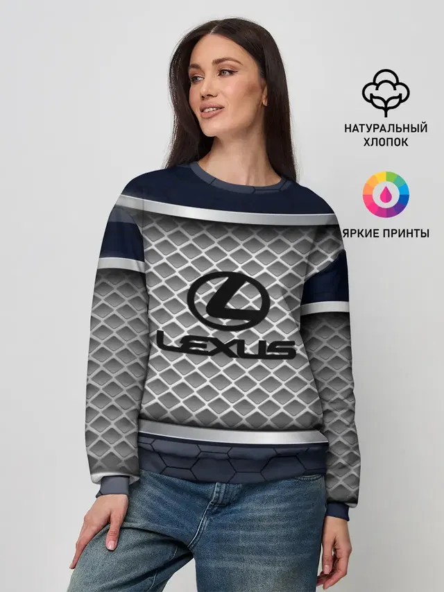 Женский свитшот с принтом «Лексус — LEXUS SPORT»
