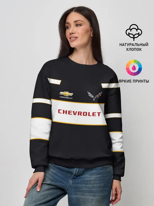 Женский свитшот с принтом «Chevrolet»