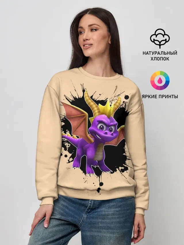 Женский свитшот с принтом «Игры — Spyro»