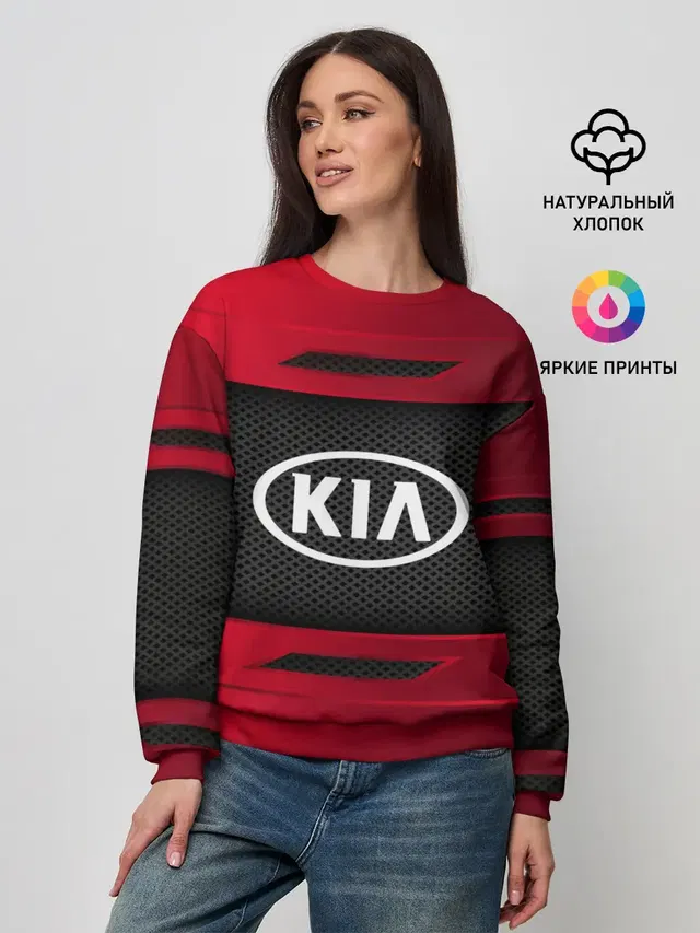 Женский свитшот с принтом «KIA — KIA SPORT»