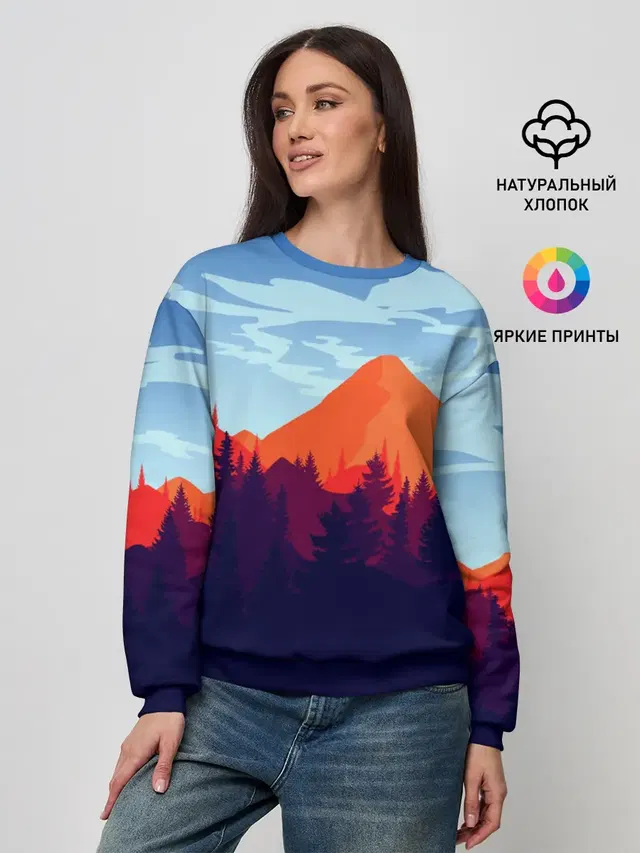 Женский свитшот с принтом «Игры — Firewatch collection»