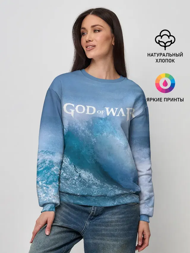 Женский свитшот с принтом «Ocean»