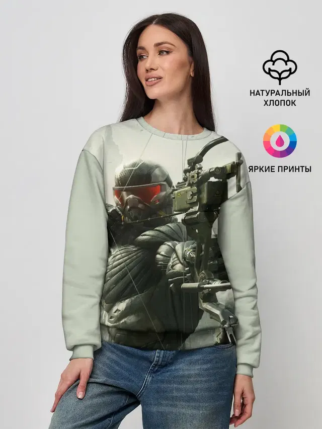 Женский свитшот с принтом «Игры — Crysis»