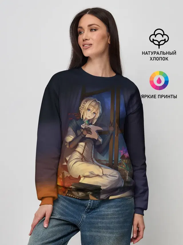 Женский свитшот с принтом «Violet Evergarden»