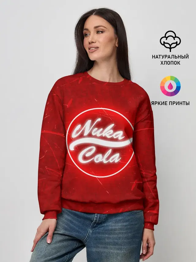 Женский свитшот с принтом «Nuka-Cola»