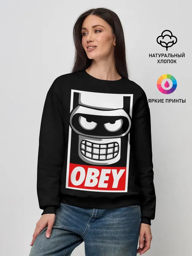 Женский свитшот с принтом «Futurama — Бендер»