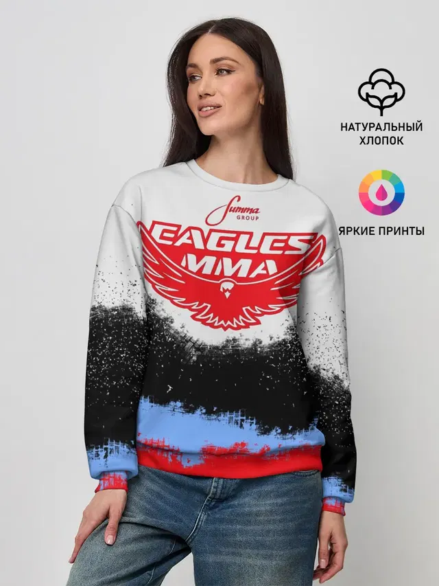 Женский свитшот с принтом «MMA — Eagles MMA»