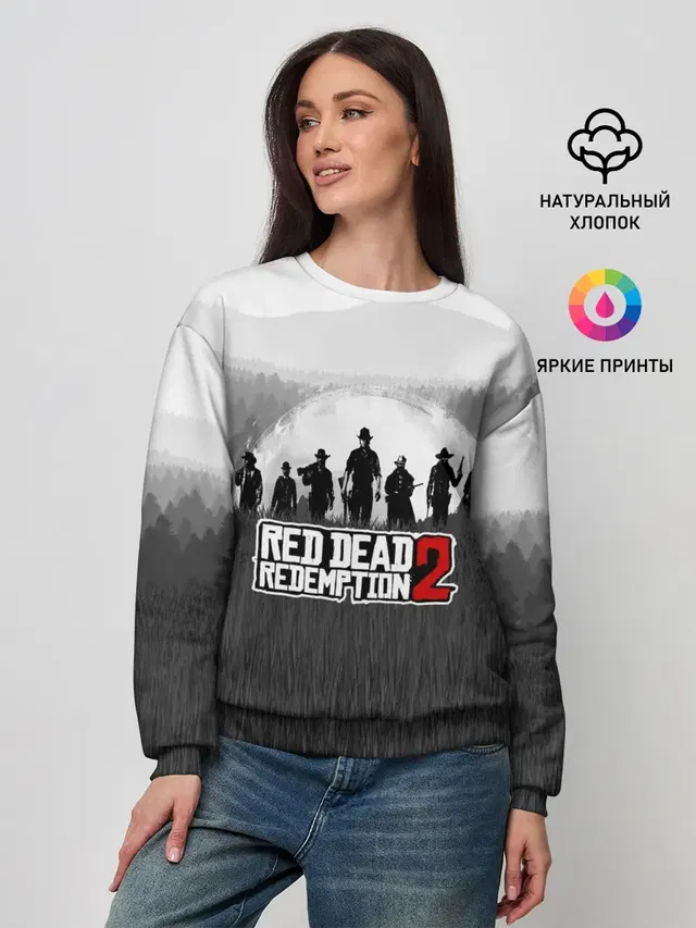Женский свитшот с принтом «Landscape — Red Dead Redemption 2»