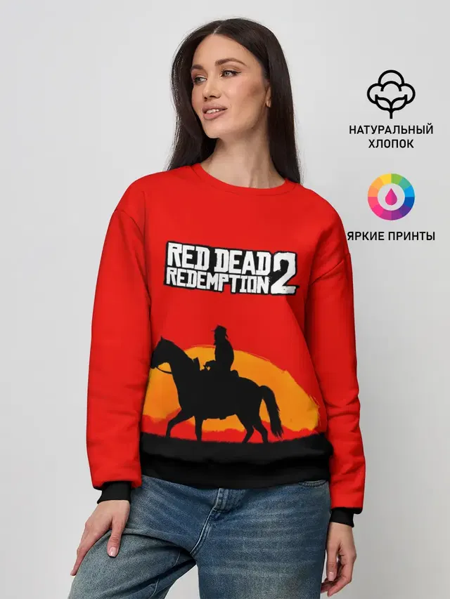 Женский свитшот с принтом «Cowboy — Red Dead Redemption 2»