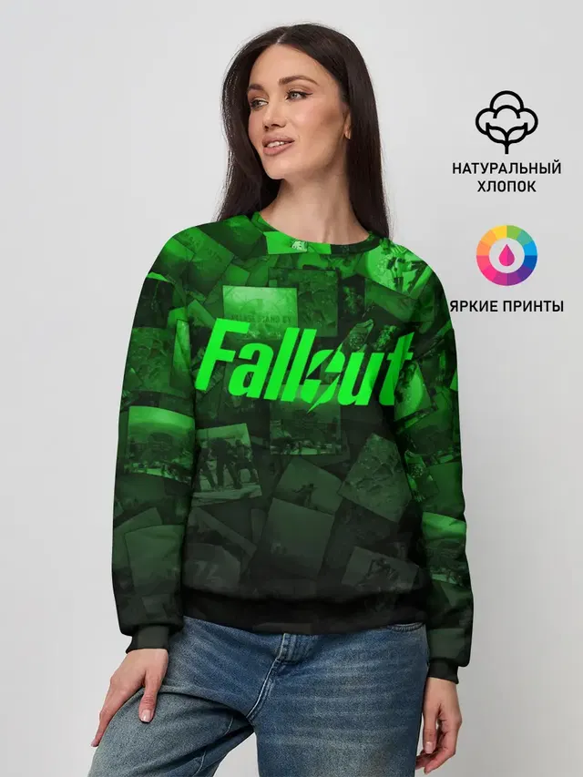 Женский свитшот с принтом «Vault Boy»