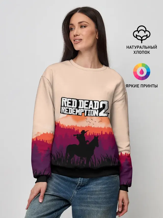 Женский свитшот с принтом «Horse»