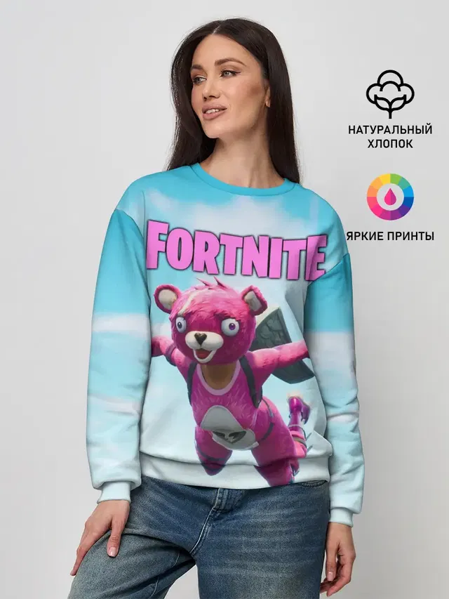 Женский свитшот с принтом «Фортнайт — Fortnite Save the World»