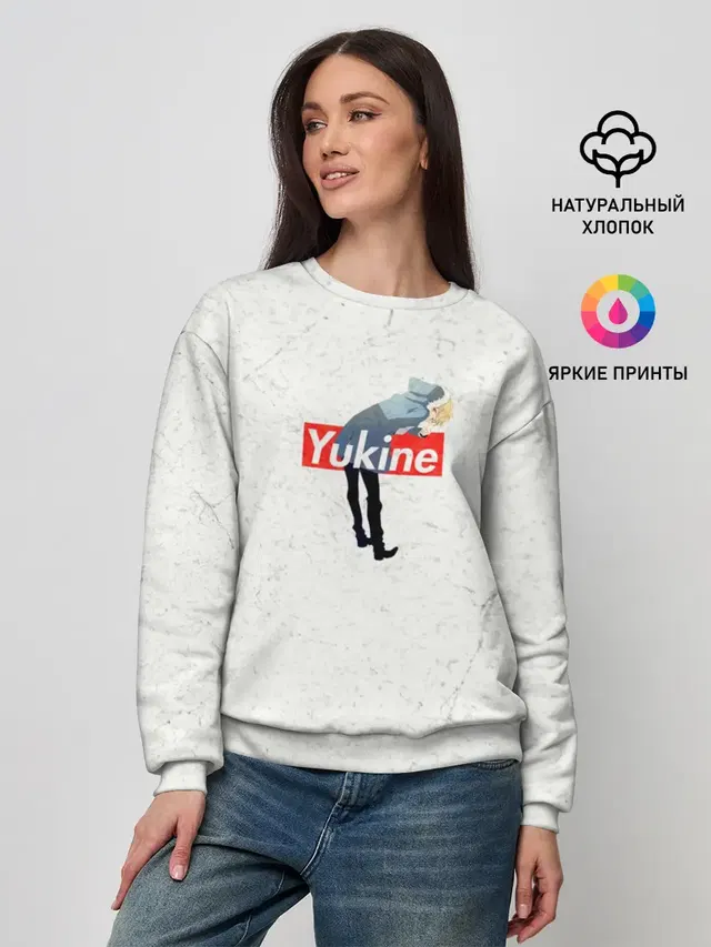 Женский свитшот с принтом «Yukine»