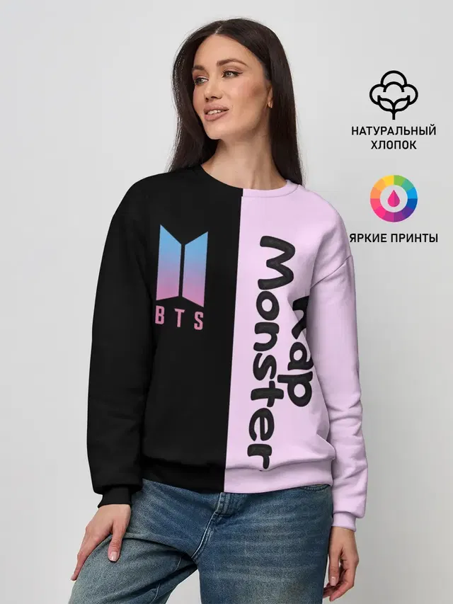 Женский свитшот с принтом «BTS — BTS RM»
