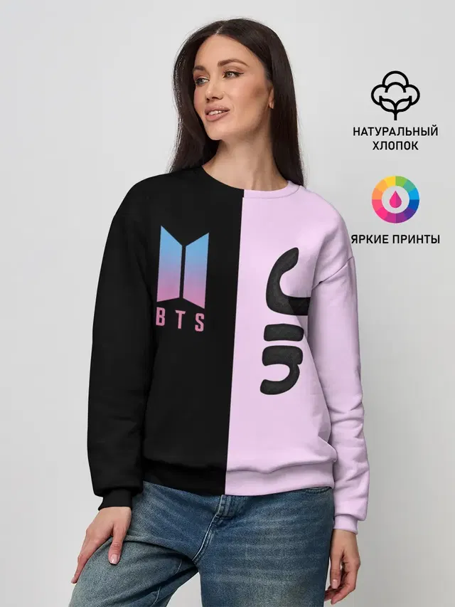 Женский свитшот с принтом «BTS — BTS Jin»