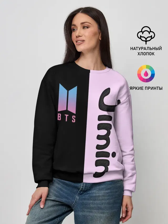 Женский свитшот с принтом «BTS — BTS Jimin»