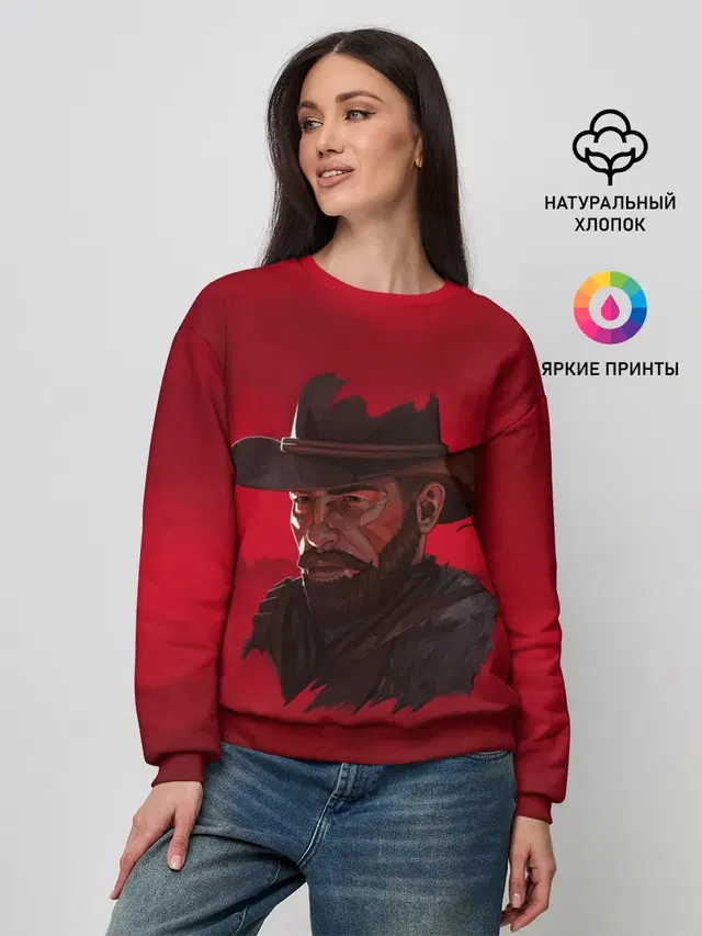Женский свитшот с принтом «Arthur Morgan»