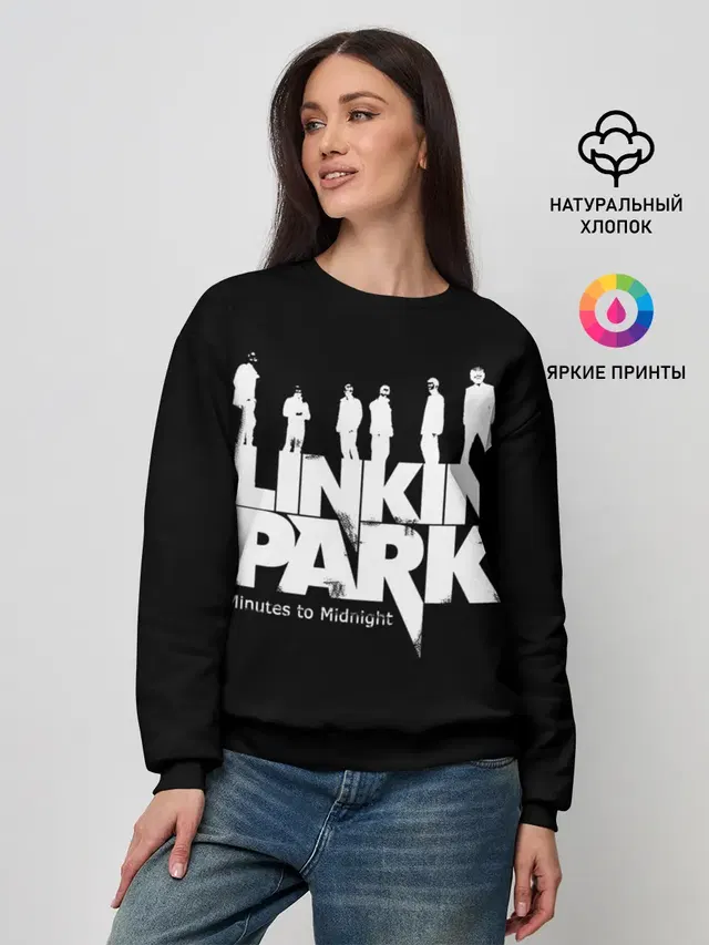 Женский свитшот с принтом «Minutes to Midnight»