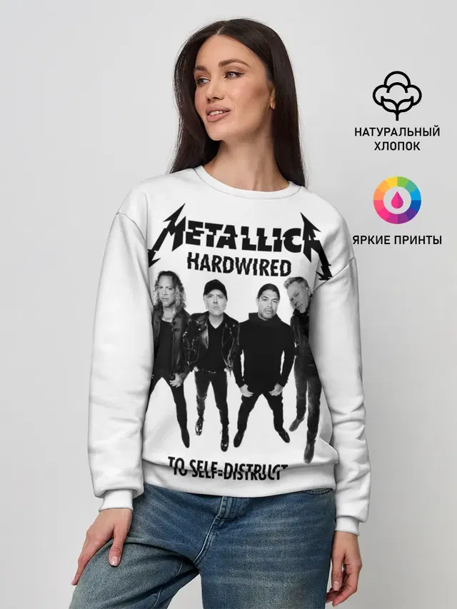 Женский свитшот с принтом «Metallica»
