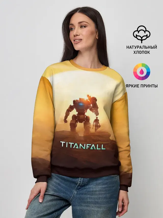 Женский свитшот с принтом «Titanfall»