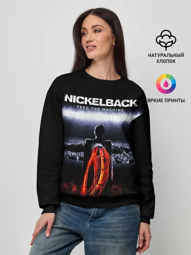 Женский свитшот с принтом «Nickelback»