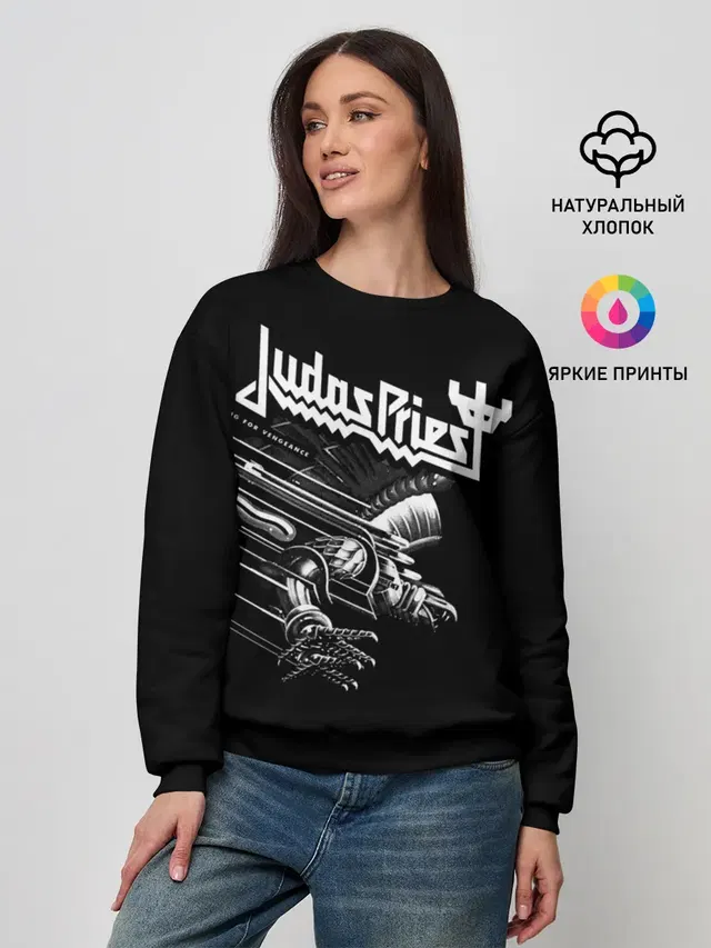 Женский свитшот с принтом «Judas Priest»