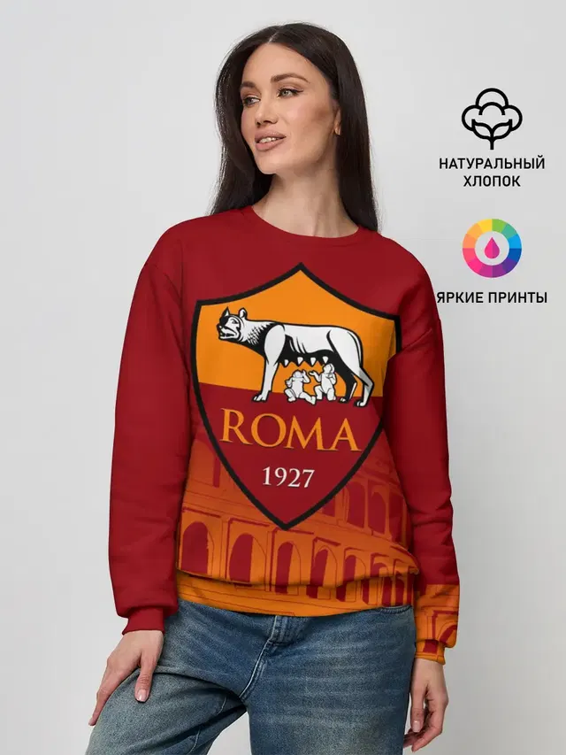 Женский свитшот с принтом «Roma»