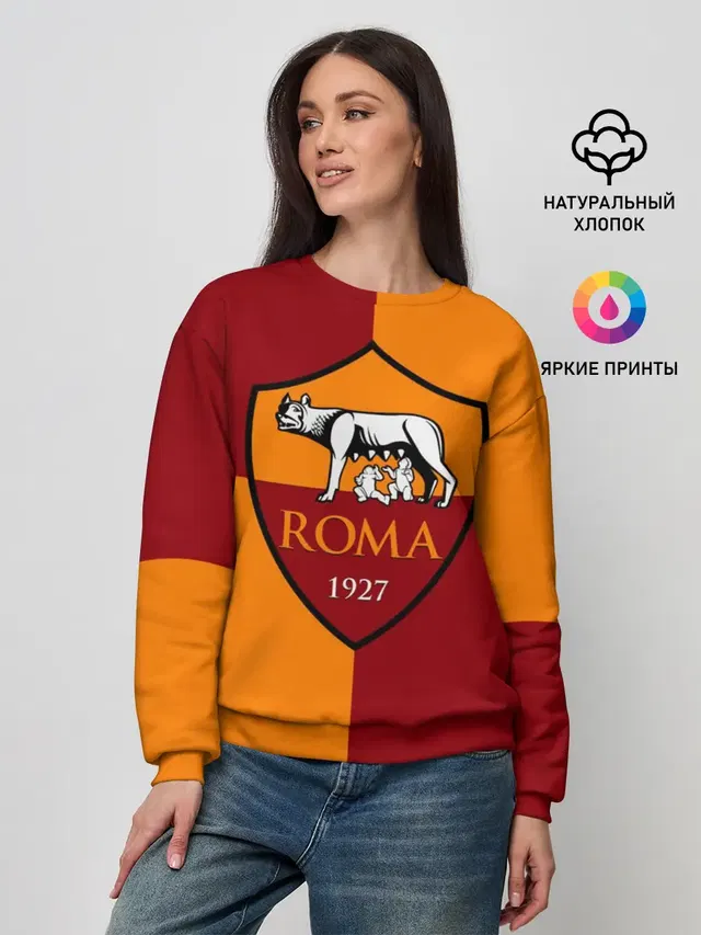 Женский свитшот с принтом «Roma»