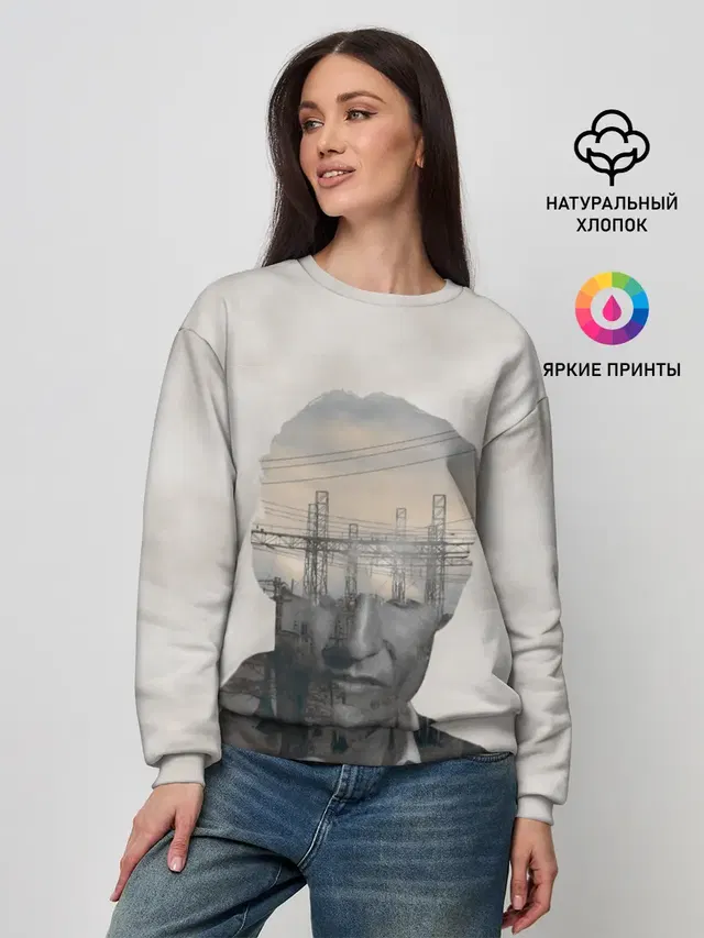 Женский свитшот с принтом «True Detective»