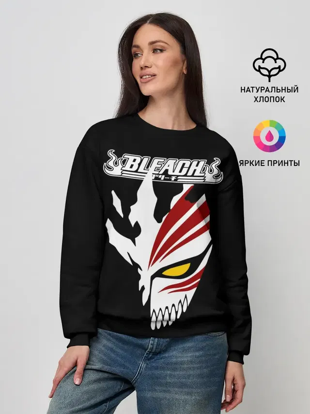 Женский свитшот с принтом «BLEACH vector art»