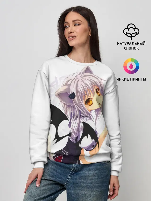 Женский свитшот с принтом «Демоны старшей школы — High School DxD, Конэко»