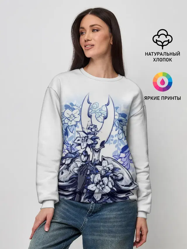 Женский свитшот с принтом «Hollow Knight game»