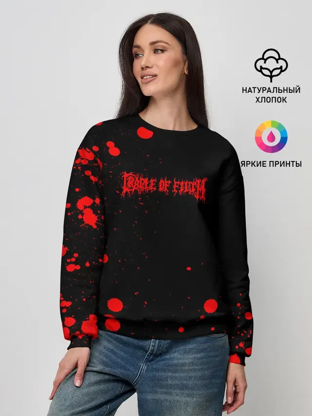 Женский свитшот с принтом «Cradle of Filth»