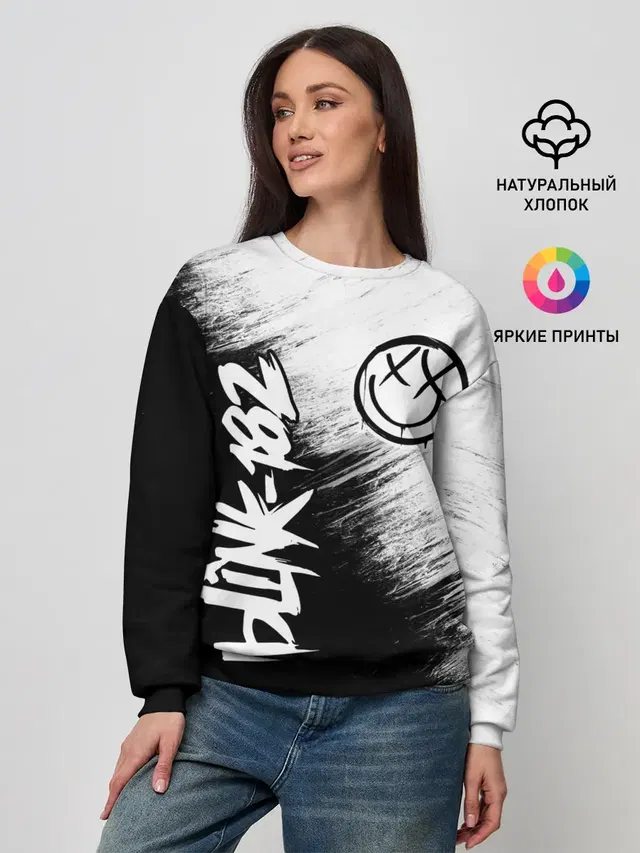 Женский свитшот с принтом «Blink 182»