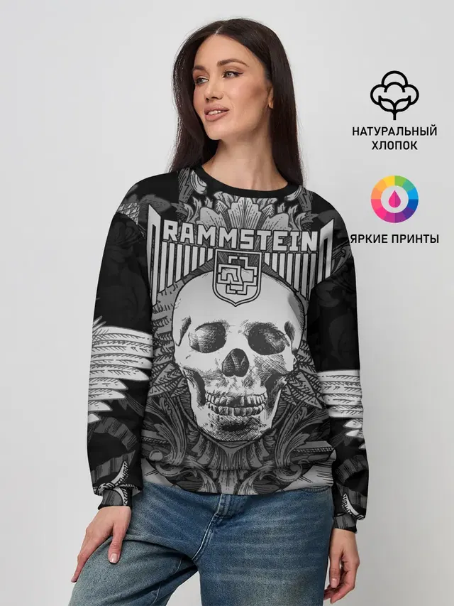 Женский свитшот с принтом «Rammstein»