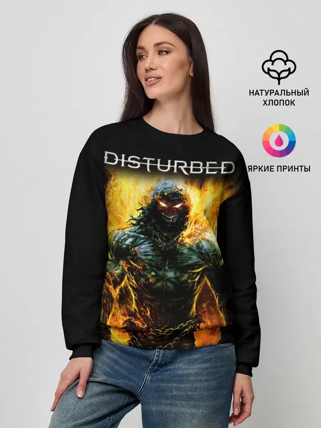 Женский свитшот с принтом «Disturbed»