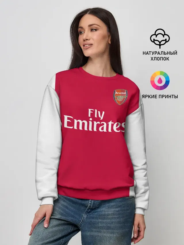 Женский свитшот с принтом «Арсенал — Arsenal home 19-20»