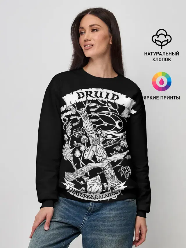 Женский свитшот с принтом «Druid»